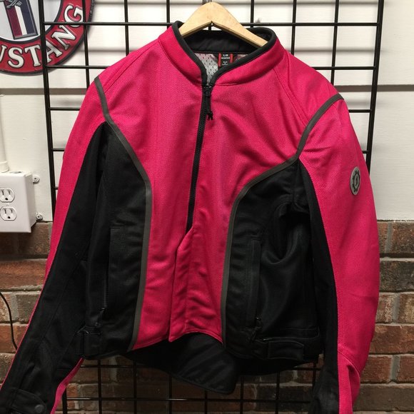 Women' s First Gear Motorcycle Jacket Pink Large - Picture 1 of 9